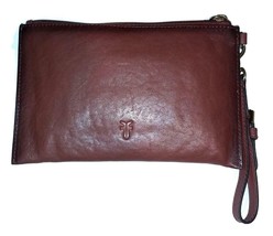 NWOT $158 FRYE Cognac Brown Wristlet Pouch DB0625 - $76.99