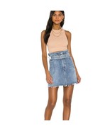 New Anthropologie x Agolde &#39;90s Slim Belted Denim Mini Skirt $188 Sz 25 ... - $83.70 CAD