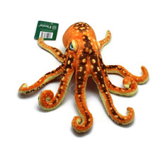 13.5&quot; Plush (Medium Color) Octopus Animal with Tags (Random Color Patterns) - $15.99