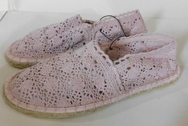 Soda Crochet Espadrille Pink Shoes Size 7 Brand New - £22.84 GBP
