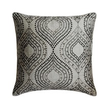 Decorative 16&quot;x16&quot; Crystals Grey Jacquard Pillow Covers - Majestic Glory - £30.15 GBP+