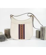 Coach Chalk Leather Emery Varsity Stripe Crossbody Shoulder Bag NWT $395 - $291.56