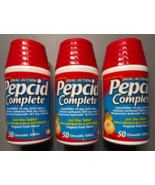 3X Pepcid Dual Action Complete Tropical Fruit Flavor 50 Chewable Tablets... - $41.58