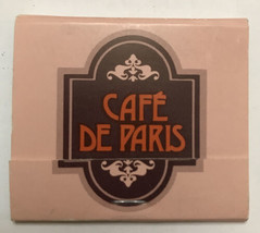 Matchbook Cafe De Paris Resturant 66, rue Saint-Louis Vieux Quebec Cuisine  - €3,81 EUR