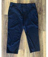 Eddie Bauer Women&#39;s Ripstop Capri Stretch Front Back Pocket Black EUC - £17.82 GBP