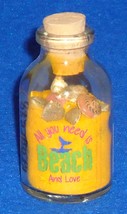 BRAND NEW OUTSTANDING MEXICO PROGRESO SAND SHELLS BOTTLE COLLECTIBLE - $9.95