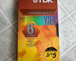 Brand New TDK 6 Hours VHS Tape Sealed - $12.19