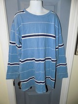 Faded Glory Blue Striped Long Sleeve Shirt Size M (8/10) Boy&#39;s EUC - $11.10