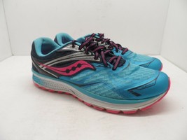 Saucony Kids Ride 9 Running Shoe Blue/Pink Size 6.5M - £24.43 GBP