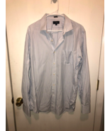 Thompson Shirtings by J Crew 80&#39;s 2 Ply XL 17-17.5 Striped Button Front ... - €10,14 EUR
