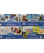 12 Pc Disney Frozen Jigsaw Puzzle Packs 4/Box Ages 6+, Select: Puzzle Pa... - £2.35 GBP