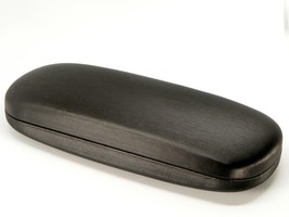 NEW Hard Clam Shell Eyeglasses Glasses Black Case w/ Cleaning Cloth 160x60x36mm - $7.92