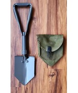 Intrenching Tool ~ 23&quot; Metal ~ Collapsible Lightweight ~ Army Green Nylo... - $51.31 CAD