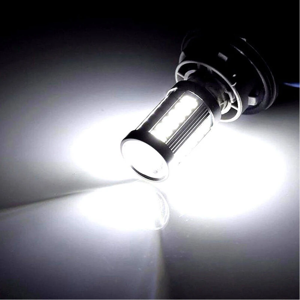 2Pcs 6500K LED Reversing Light BA15S P21W 1156 Socket Tail Bulb Reverse Lamp D - £11.03 GBP