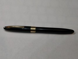Vintage SHEAFFER White Dot Black standard Fountain Pen 14K gold nib - $125.04