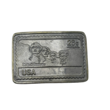 Vintage USA 26 Cent Poste Aérienne Stamp Collecteurs MT Rushmore Boucle Ceinture - £27.92 GBP