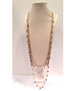 Unmarked Silver Multi Strand Black onyx Beads Necklace Shortest strand a... - £13.88 GBP
