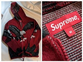2016 Supreme Aigle Capuche Fermeture Éclair Long Manche Pull Hommes Mode... - $259.47