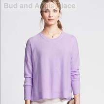 Banana Republic Women’s Sweater Lavender Cotton Cashmere Blend Size Smal... - £38.92 GBP