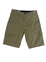 Volcom Mens Size 30 Brown Tan Flat Front Chino Shorts - £11.78 GBP