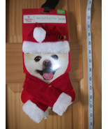 Pet Holiday Dog Clothes OSFM Christmas Scarf Set Santa Hat Fashion Acces... - $10.38 CAD