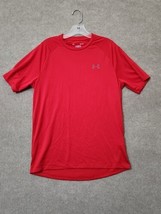 Under Armour The Tech Tee Mens Medium Red Short Sleeve Shirt Performance... - £14.93 GBP