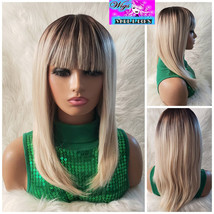 Reign&quot; heat resistant chinese bang wrap style wig full cap Glueless Wig Hair los - £37.65 GBP