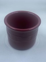 LONGABERGER Pottery Woven Traditions Paprika / Burgundy 3.5&quot; Salt Crock - £7.06 GBP