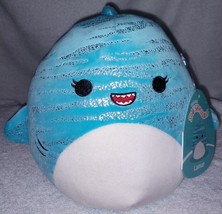 Squishmallows Lamar the Teal Whale Shark 7&quot; NWT - £11.89 GBP
