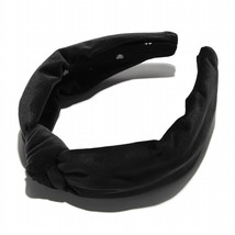 Lele Sadoughi velvet knotted headband in JET - size One Size - £30.25 GBP