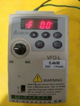 VFD004L21A delta inverter VFD-L 0.4kW 230V 1 Phase 0.5HP Ver. 01.50 Freq... - £149.00 GBP