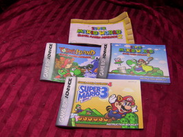 Mario Collectors: Manuals for Super Mario Advance 2, 3, 4 Plus Map - £9.27 GBP