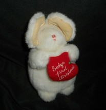 6&quot; Vintage 1990 Gund Baby&#39;s First Christmas Mouse Stuffed Animal Plush Toy Lovey - £29.05 GBP
