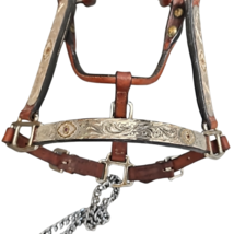 Kathy's Sterling Silver Overlay Weanling Western Show Halter with Tory Lead image 5