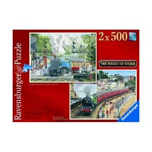 Ravensburger The Magic Of Steam 2 X 500pc Jigsaw Puzzle  - £62.34 GBP