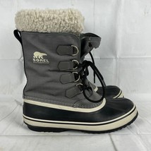 Sorel Women&#39;s Size 9.5 Winter Carnival Boot Faux Fur Waterproof Gray NL1495-035 - £56.12 GBP