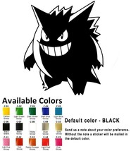 Gengar Pokemon Vinyl Decal Sticker Car Window laptop iPhone Pokémon Go Game Art - £3.74 GBP