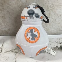 Disney Star Wars BB-8 Plush Backpack Clip Keychain Orange Robot - £9.49 GBP