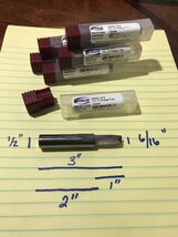 1/2 X 1/2 X 6/16 Straight Flute Carbide Router Drill Bit Melin Made In U... - $63.86