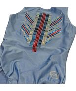 Ozone Girls Rhinestone Embellished Blue Gymnastics Leotard AS - $43.20