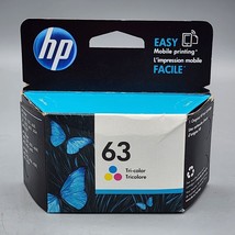 HP 63 Tri-color Original Ink Cartridge, ~165 pages, F6U61AN#140 Date 06-2019 - £9.72 GBP