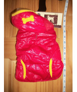 Pet Gift Dog Clothes XS Hood Jacket Outfit Coat Solid Red Canine Animal ... - €7,65 EUR