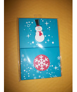 Home Holiday Party Supply Christmas Snowman Gift Card Holder Pair Blue S... - £1.12 GBP