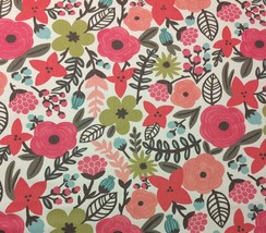 Villa Nova Sarawak Tutti Frutti Abstract Floral High End Fabric 1 Yard 55&quot;W - £35.57 GBP