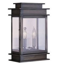 Livex 2016-29 2 Light Outdoor Wall Lantern in Vintage Pewter - £465.09 GBP