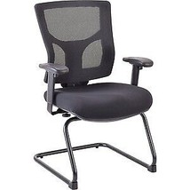 Lorell LLR62009 25.5 in. Padded Seat Guest Chair - Black - £167.29 GBP