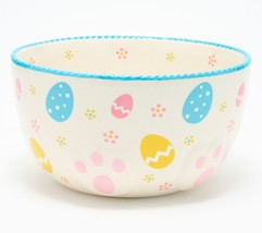 Temp-tations Seasonal 2-qt Embossed Footed Bowl in Egghunt - £26.79 GBP