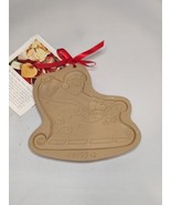 Vintage Brown Bag 1993 Santa in Sleigh Cookie Mold Hill Design Inc Recip... - $12.19