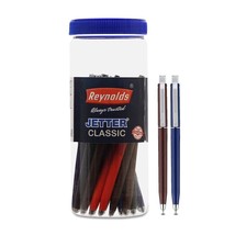 Reynolds JETTER CLASSIC Bue Ball Pen Gives Extra Smooth Writing 0.7mm Ti... - $21.49