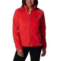 Columbia Women Benton Springs Full Zip Fleece Jacket Red Hibiscus WL6139-676 - £31.87 GBP